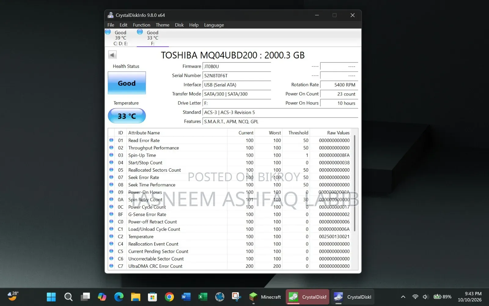 Toshiba Canvio Basic 2TB External Hard Disk Drive