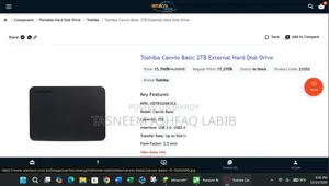 Toshiba Canvio Basic 2TB External Hard Disk Drive