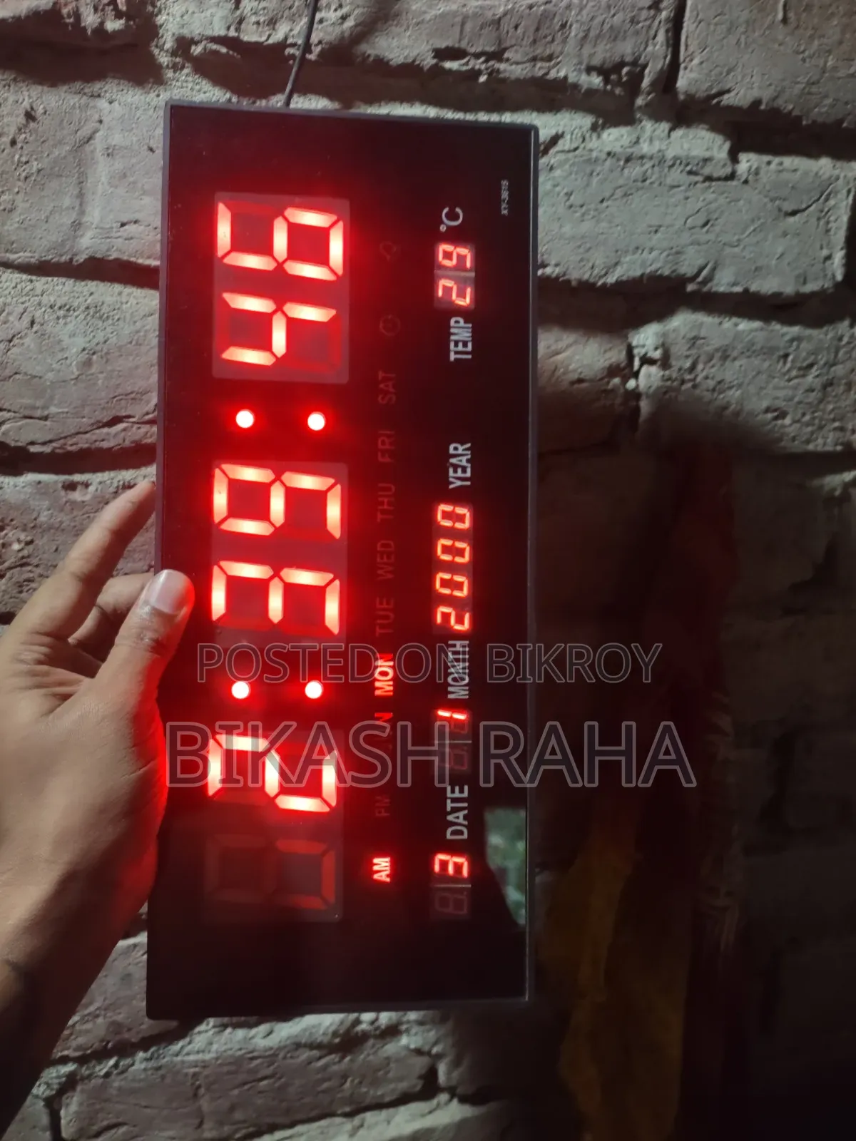 Wall Hanging Digital Clock