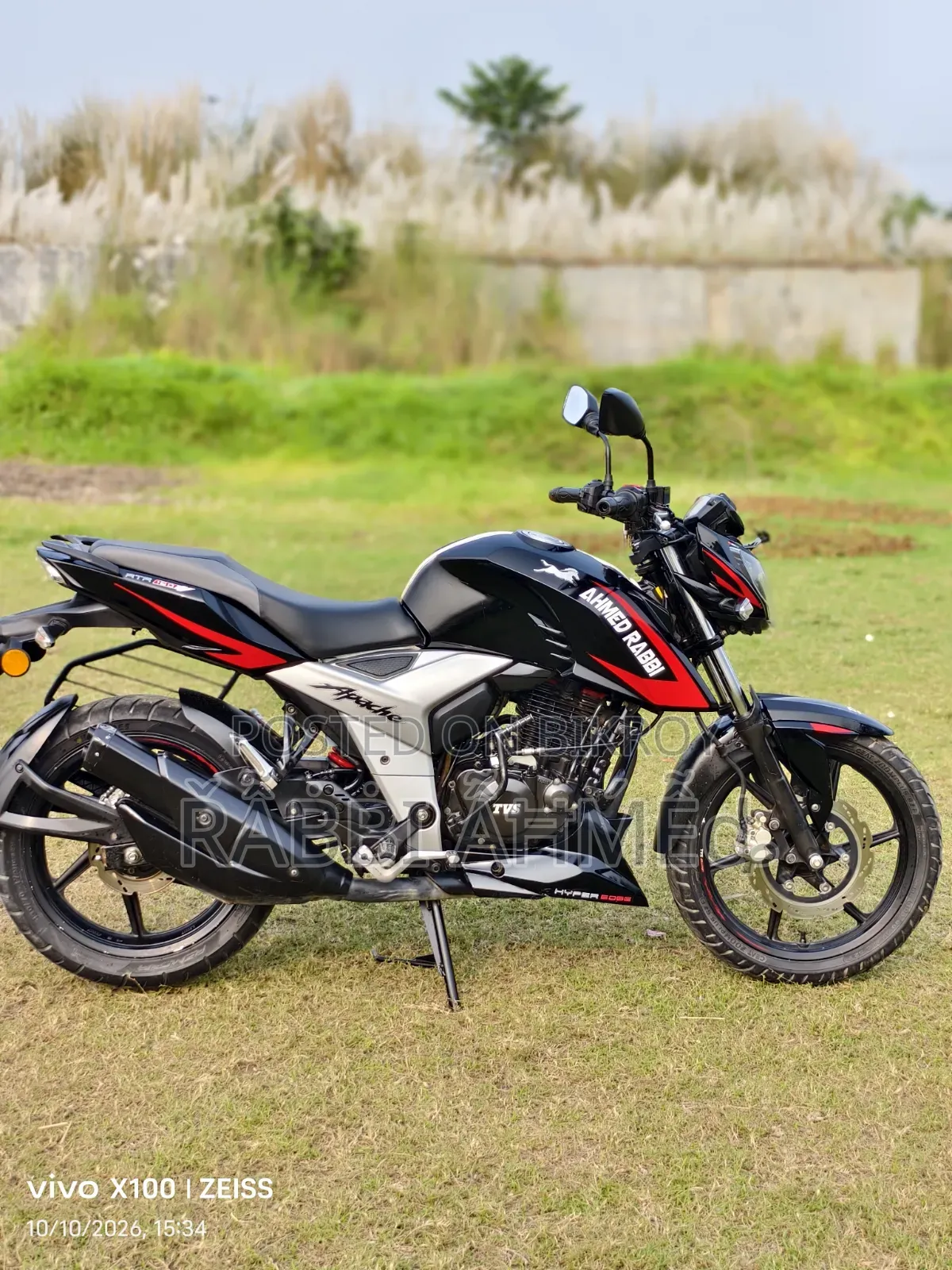 টিভিএস আপাচে আরটিআর ১৬০ ৪ভি ২০২১ ব্ল্যাক