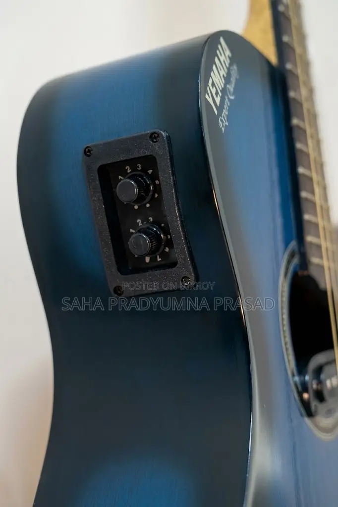 For Sale — Yamaha Blue Acoustic-Electric Guitar!