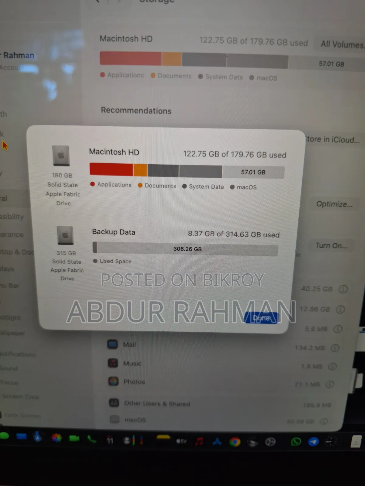 Laptop Apple MacBook Air 2020 M1 8GB Apple M1 SSD 512GB
