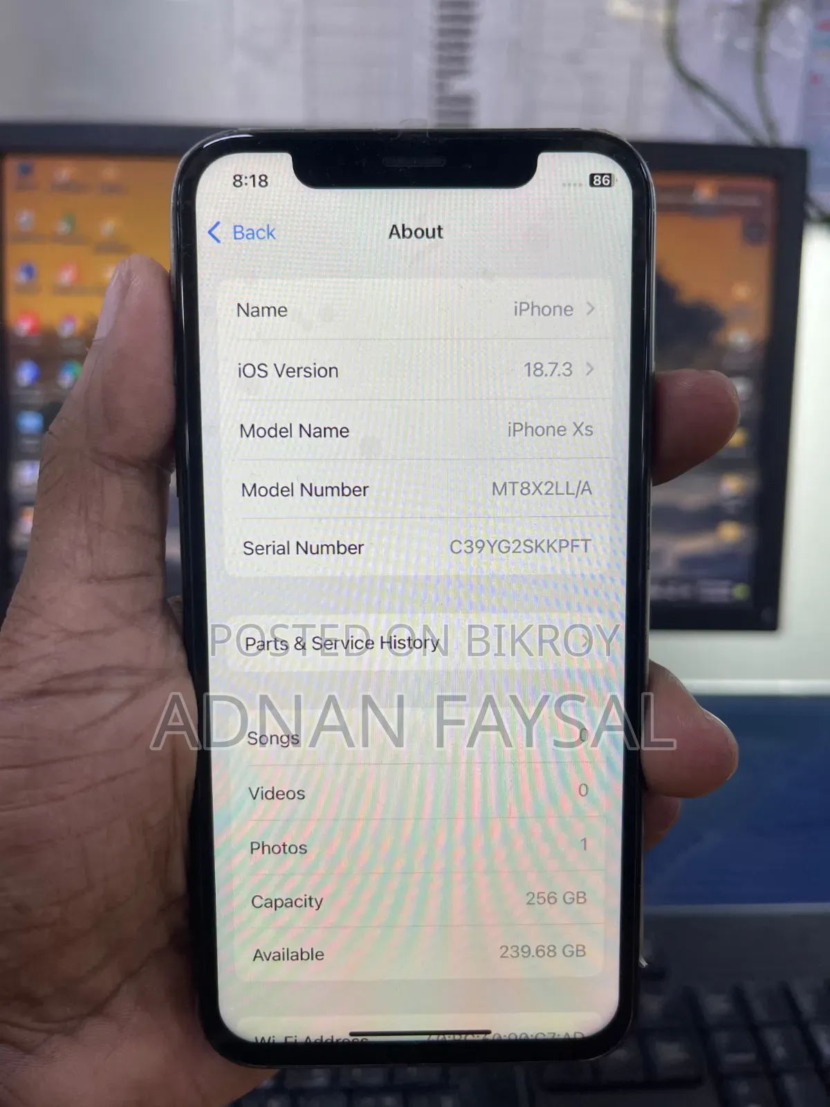 Apple iPhone XS 256 GB Black