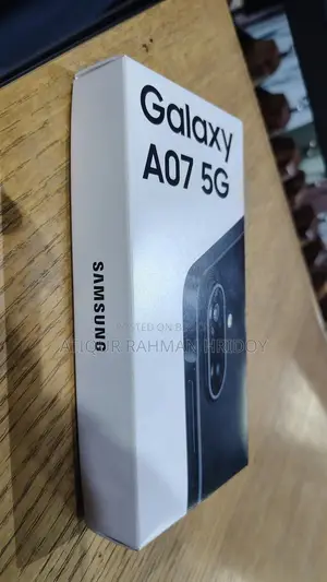 নিউ স্যামসাং গ্যালাক্সি এ০৭ ৫জি ১২৮ জিবি ব্ল্যাক