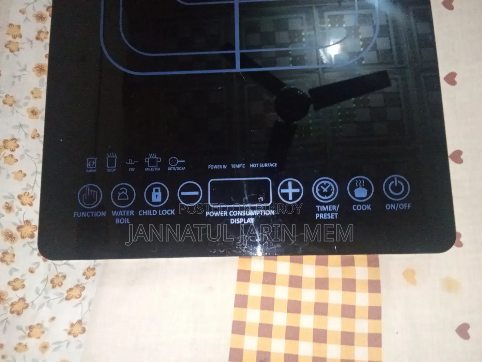 Urgent Sale: Walton Induction Cooker (Model: WI-F15) - ফ্রেশ কন্ডিশন