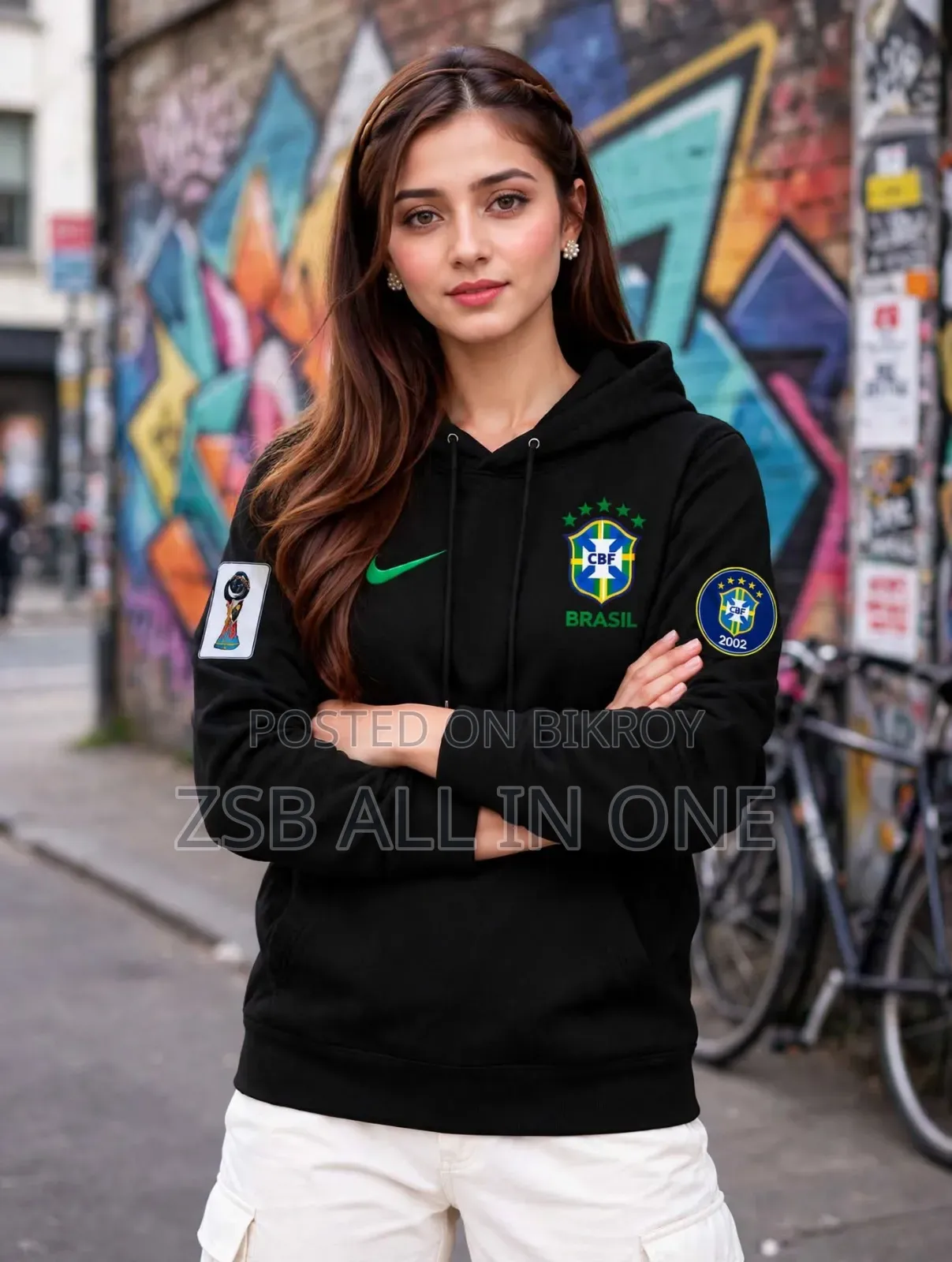 প্রিমিয়াম স্টাইলিশ লেডিস ওয়ার্ল্ড কাপ হুডি
