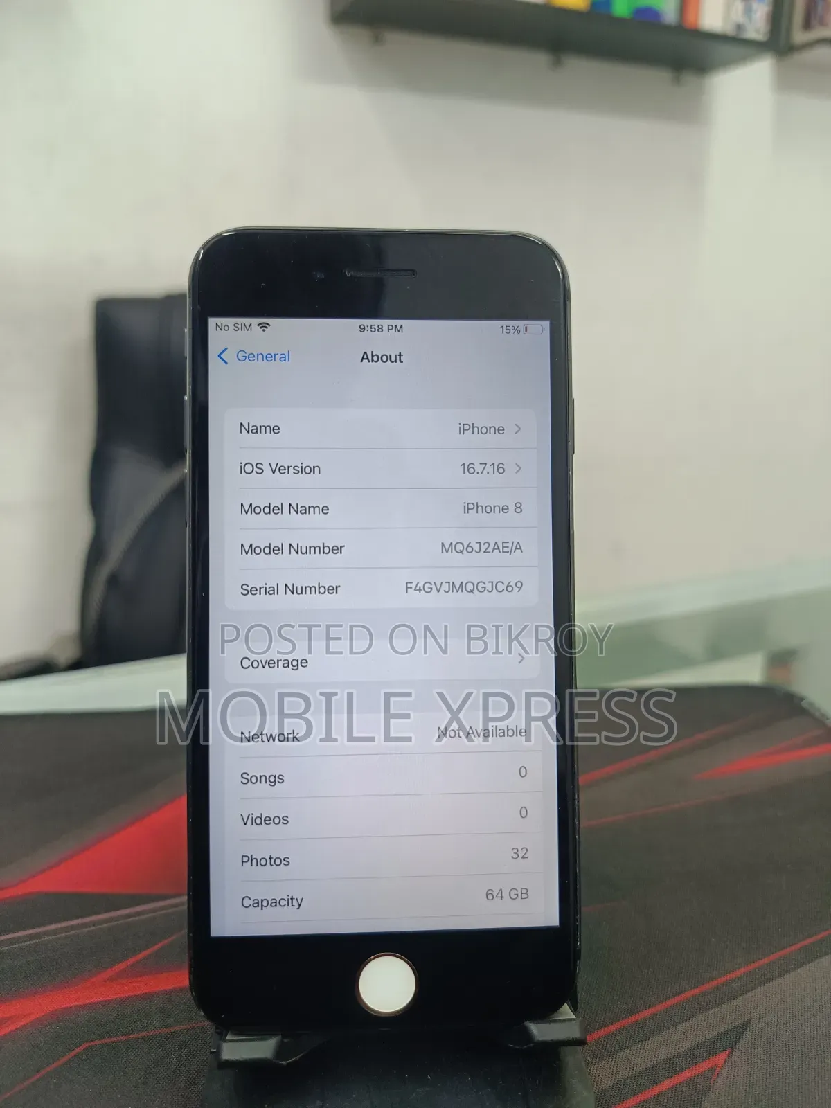 Apple iPhone 8 64 GB Black