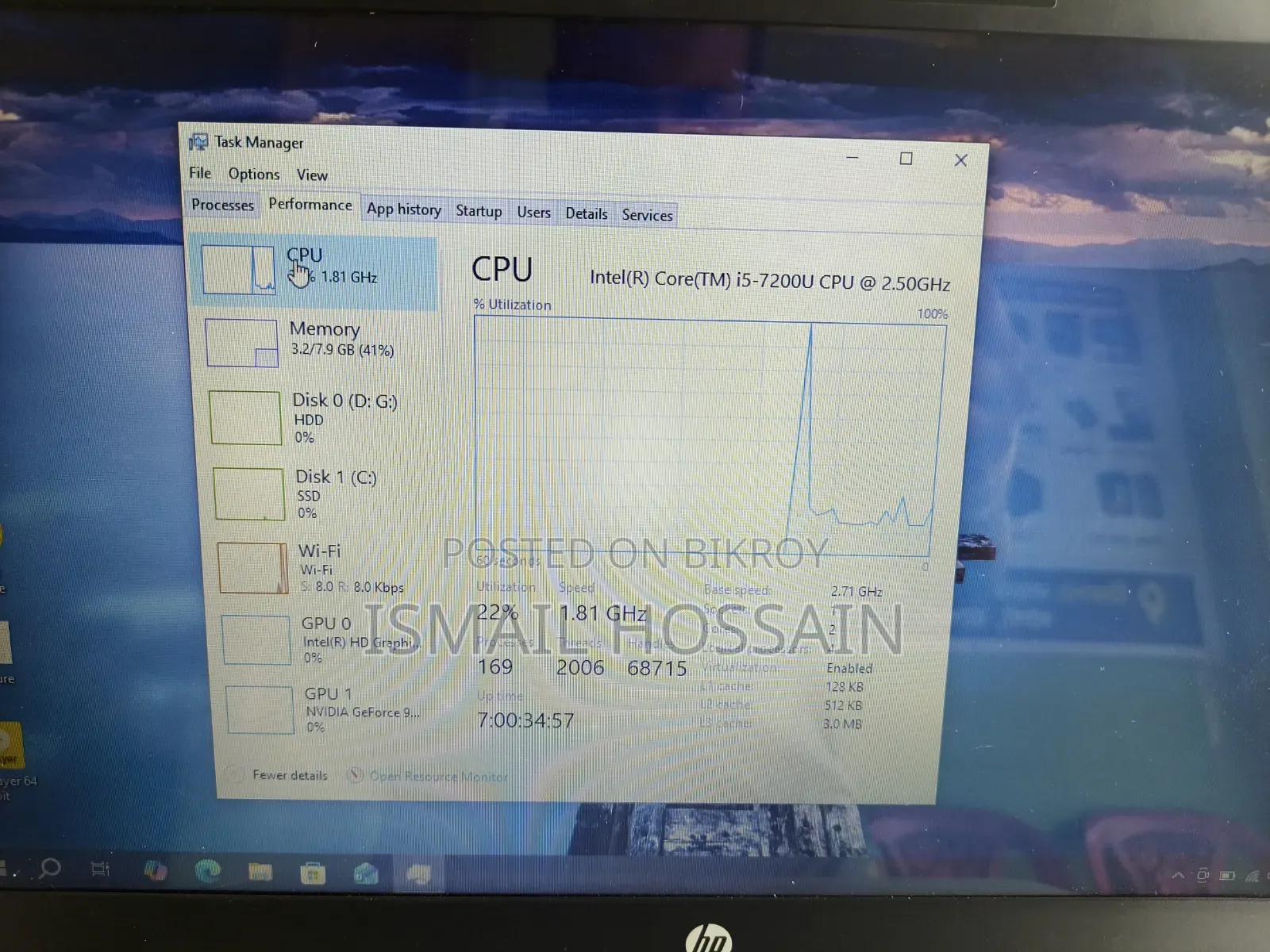 Laptop HP EliteBook 840 G3 8GB Intel Core i5 SSD 128GB