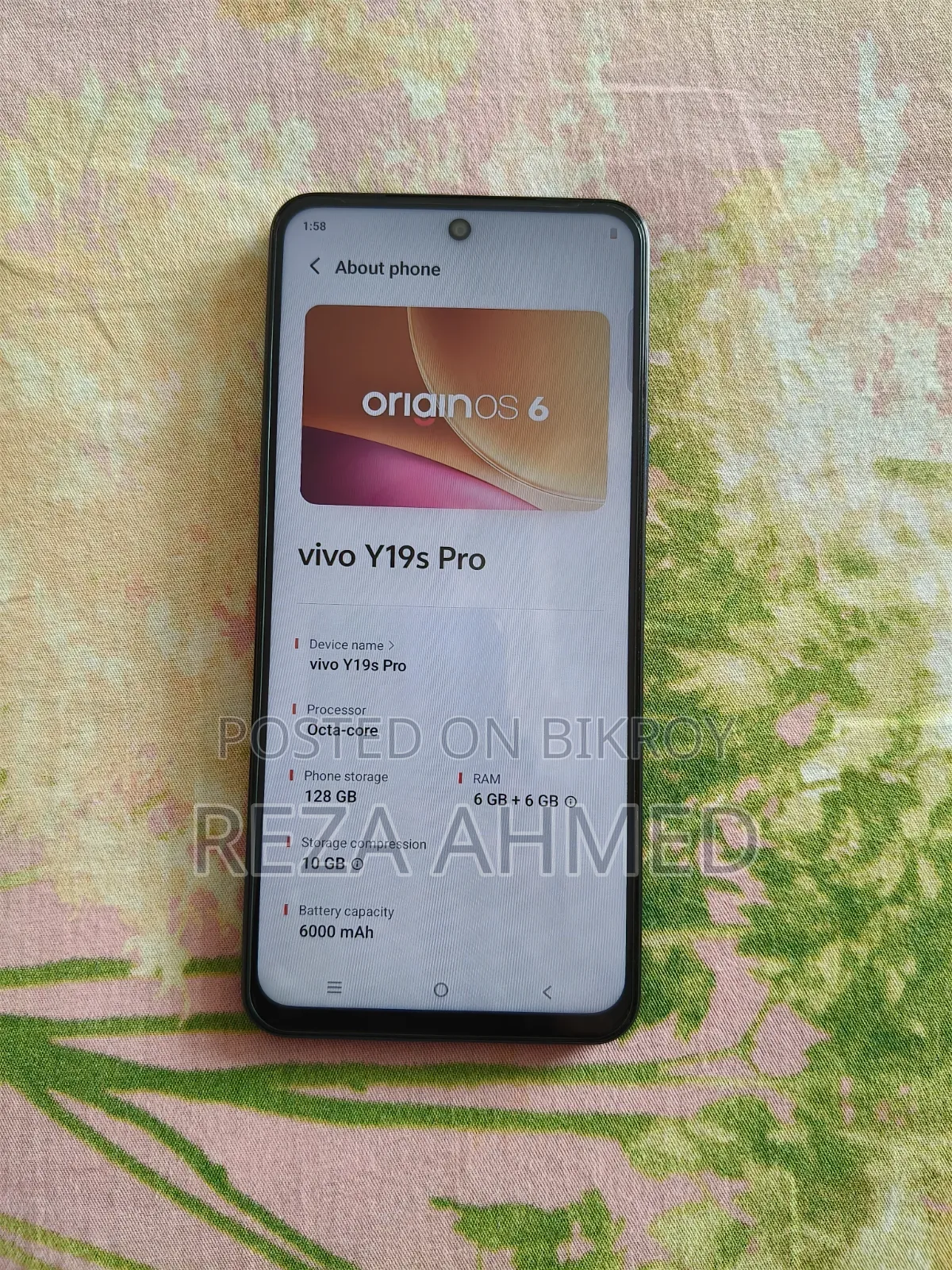 Vivo Y19s Pro 128 GB Blue