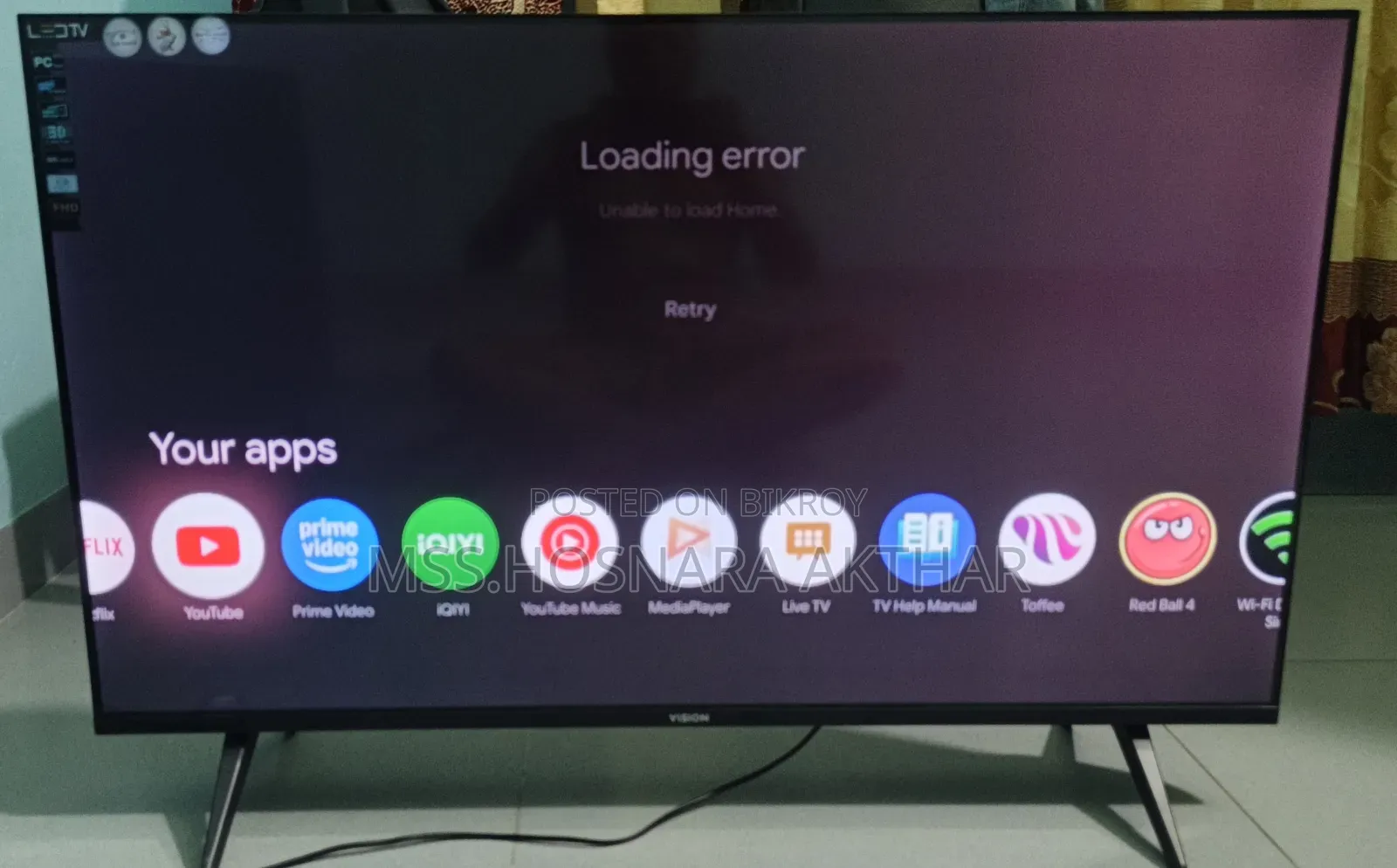 Vision Google 43 Inch Smart Android Voice Control TV