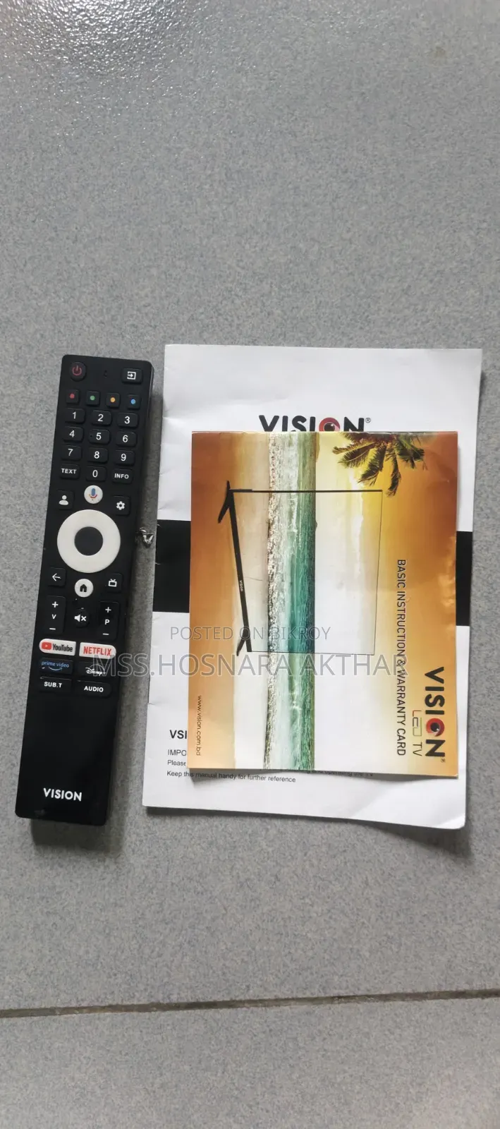Vision Google 43 Inch Smart Android Voice Control TV