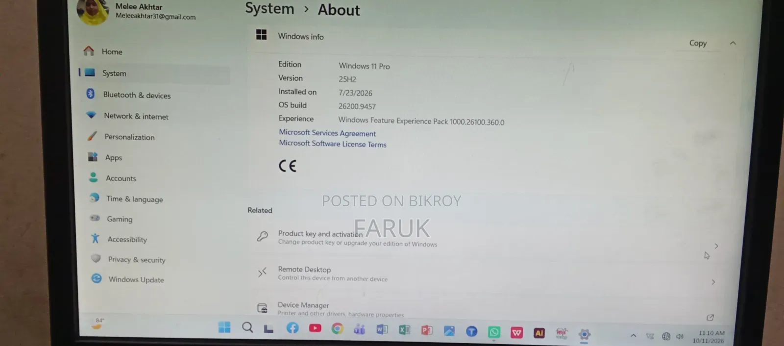 Desktop Computer Asus 8GB AMD HDD+SSD 512GB