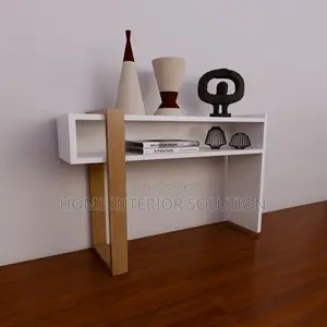 Modern Entryway Console Table – Two-Tone Storage Accent Table