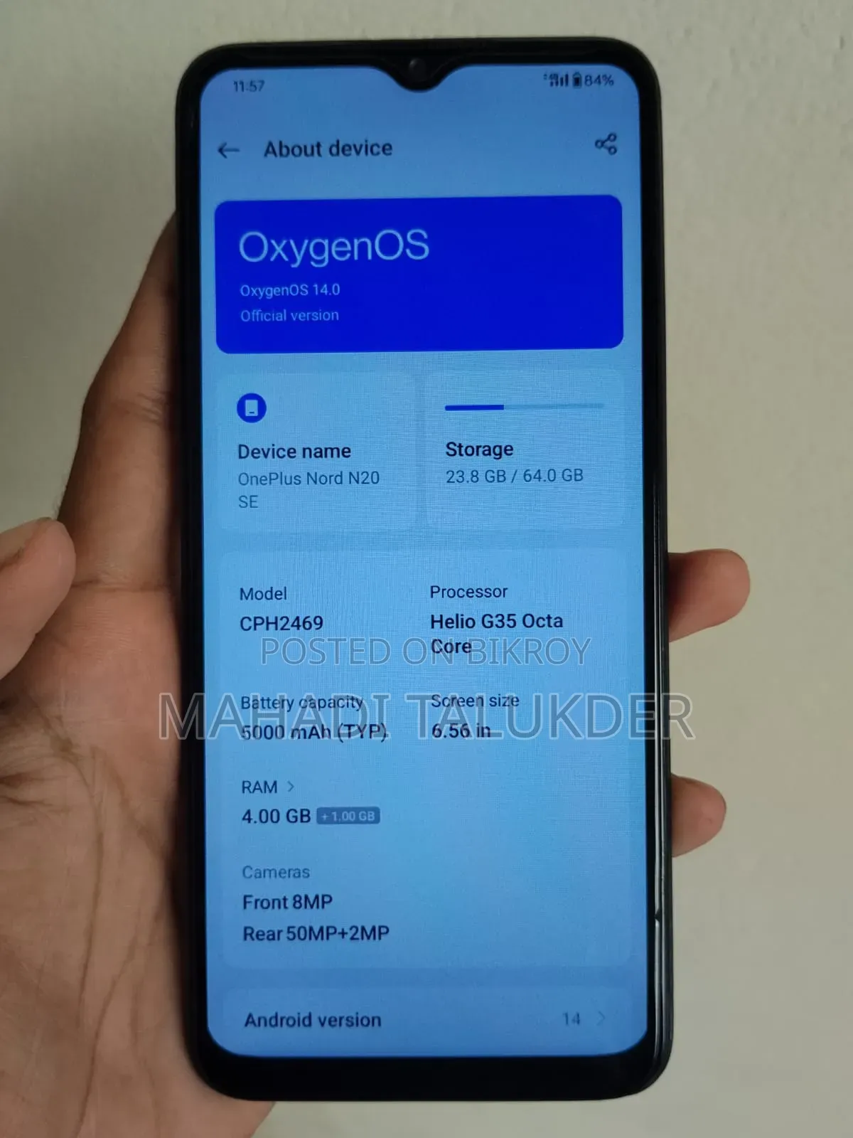 OnePlus Nord N20 SE 64 GB Gray