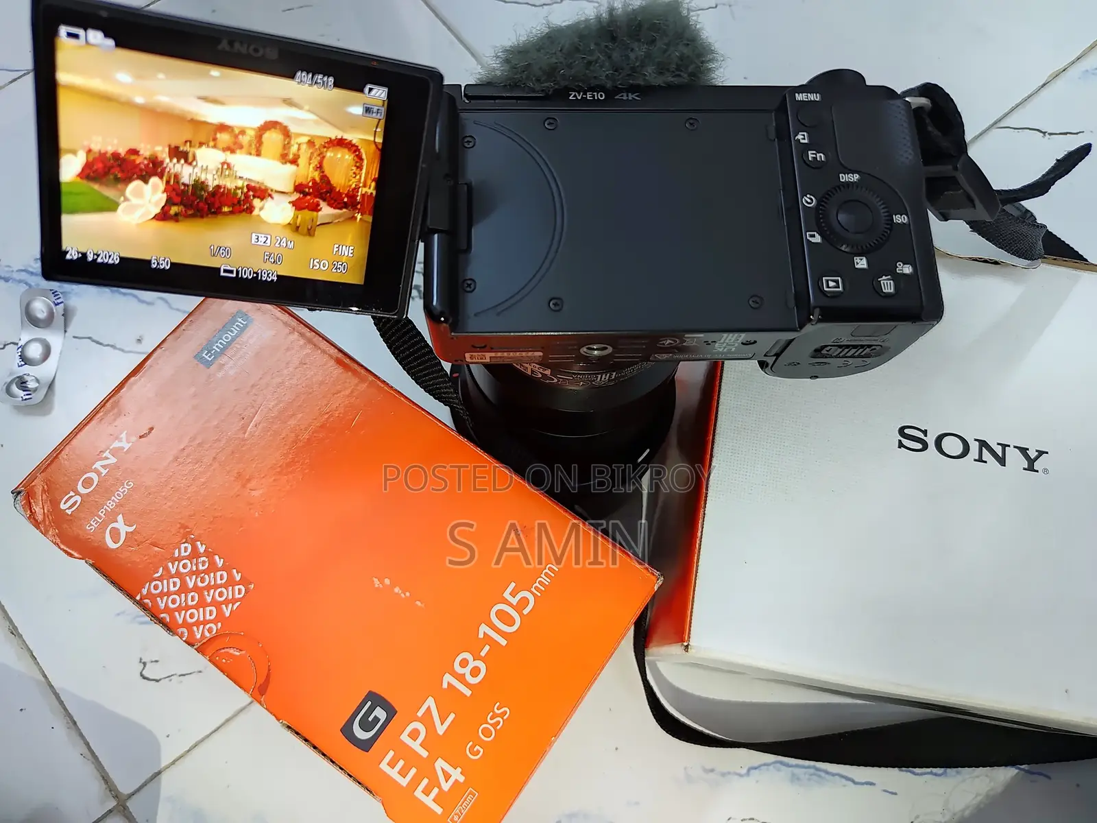 Sony ZV-E10 + Sony 105mm G OSS - For Sale with Box