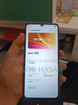 ভিভো ওয়াই০৫ ৬৪ জিবি ব্ল্যাক