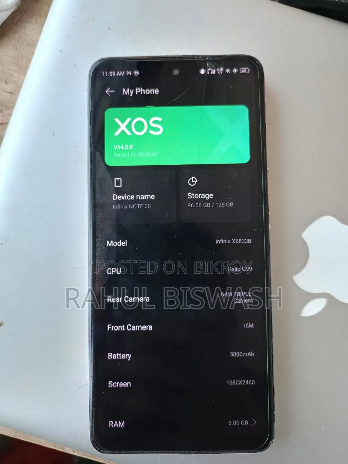 Infinix Note 30 128 GB Silver