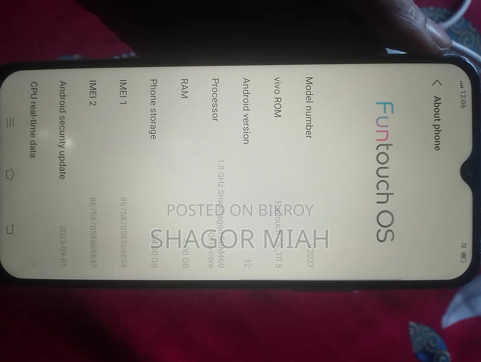 Vivo V20 128 GB Blue