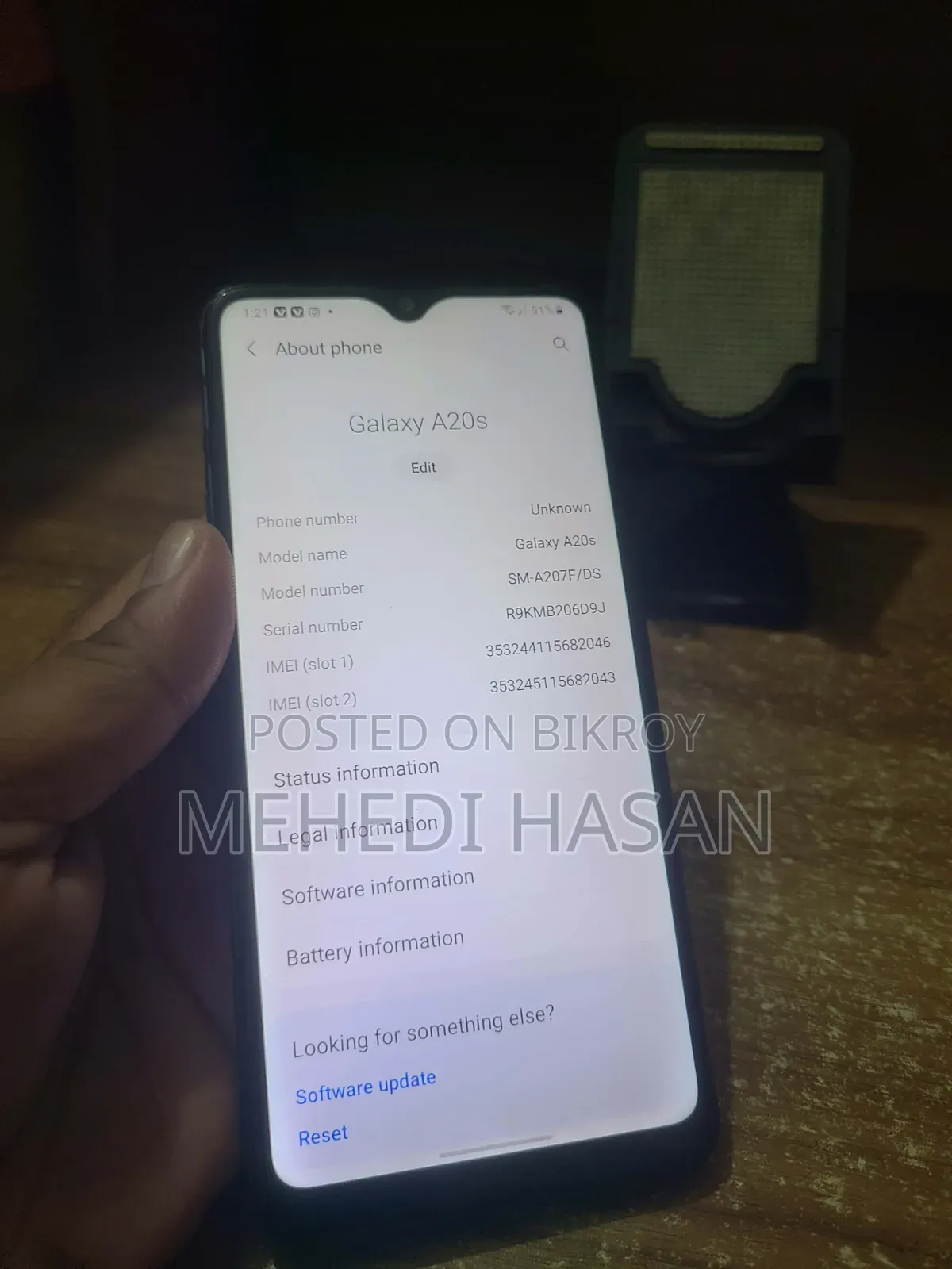 Samsung Galaxy A20s 64 GB Blue