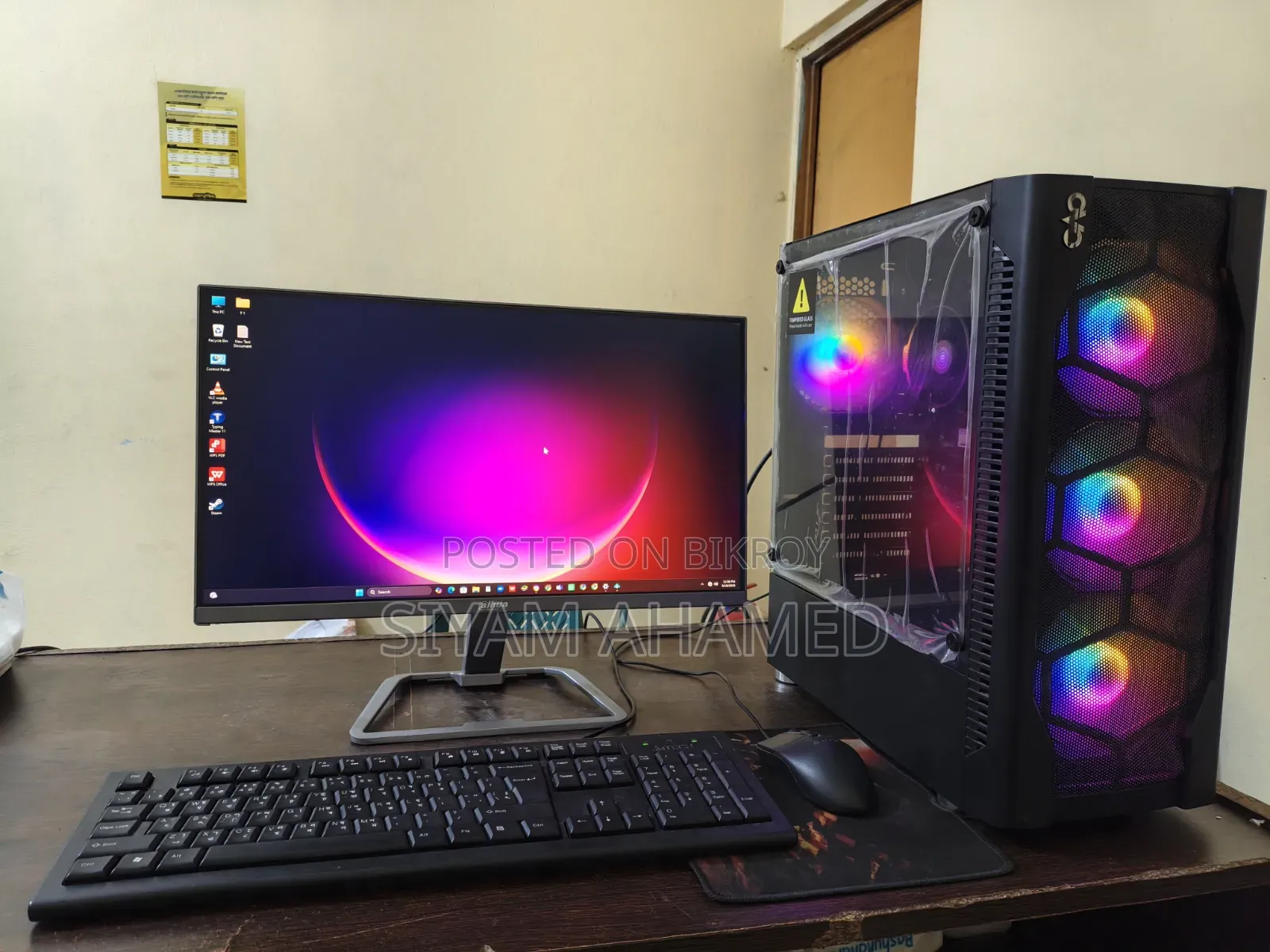 Desktop Computer 8GB AMD Ryzen 5 HDD+SSD 256GB