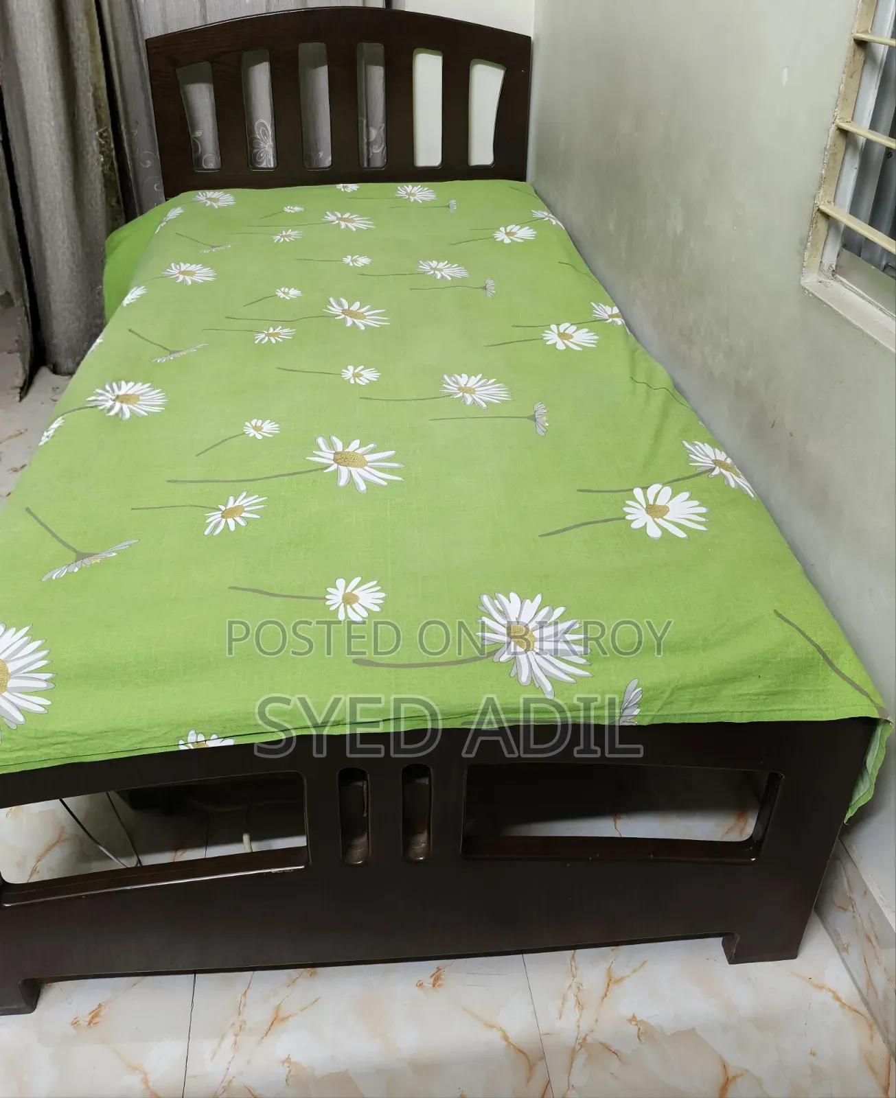 Two Single Beds With Mattress