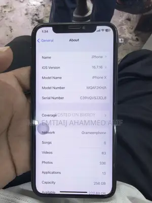 Apple iPhone X 256 GB Black
