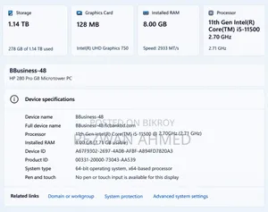 Desktop Computer HP 280 G8 8GB RAM Intel Core i5 1TB HDD