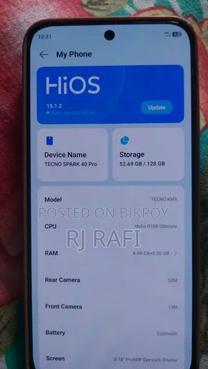 Tecno Spark 40 Pro 128 GB Silver