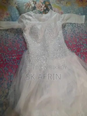 Frog Gown White and Orange
