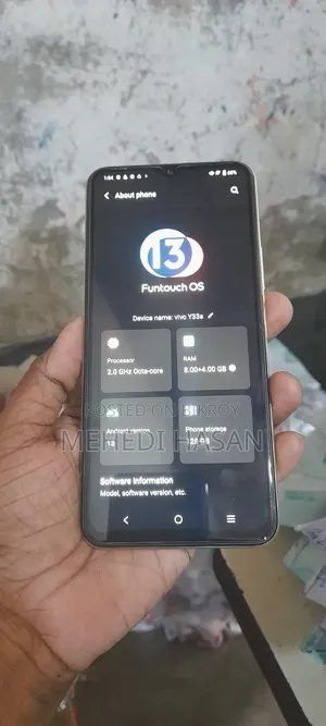 ভিভো ওয়াই৩৩এস ১২৮ জিবি গ্রাফাইট
