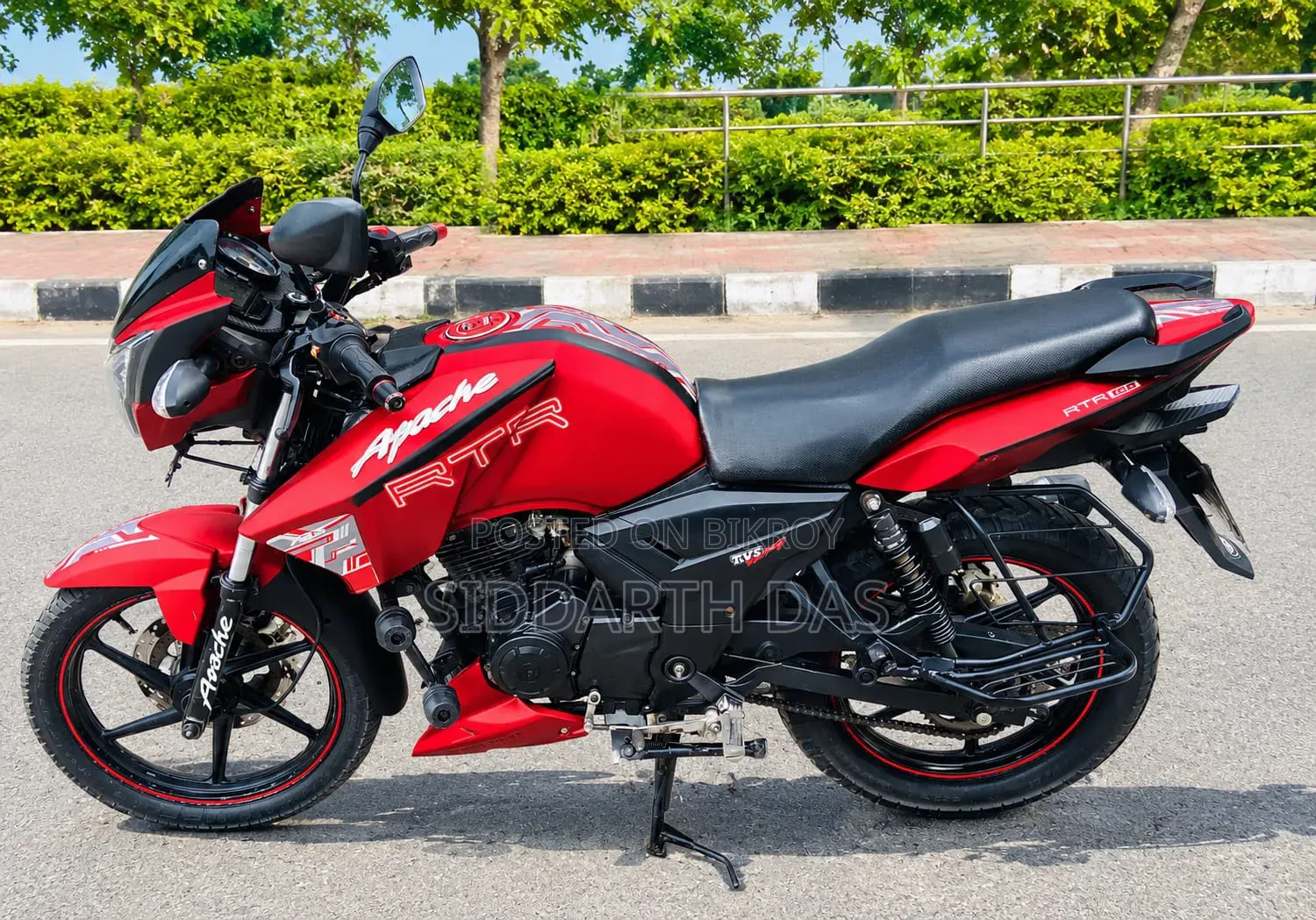 টিভিএস আপাচে আরটিআর ১৬০ ২ভি ২০১৫ লাল