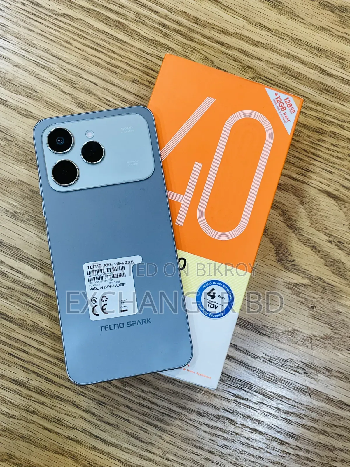 Tecno Spark 40 128 GB Gray