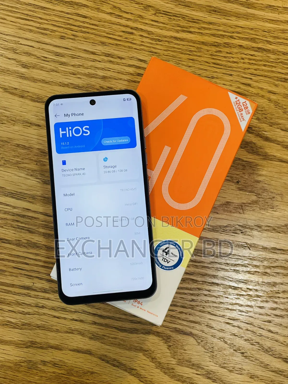 Tecno Spark 40 128 GB Gray