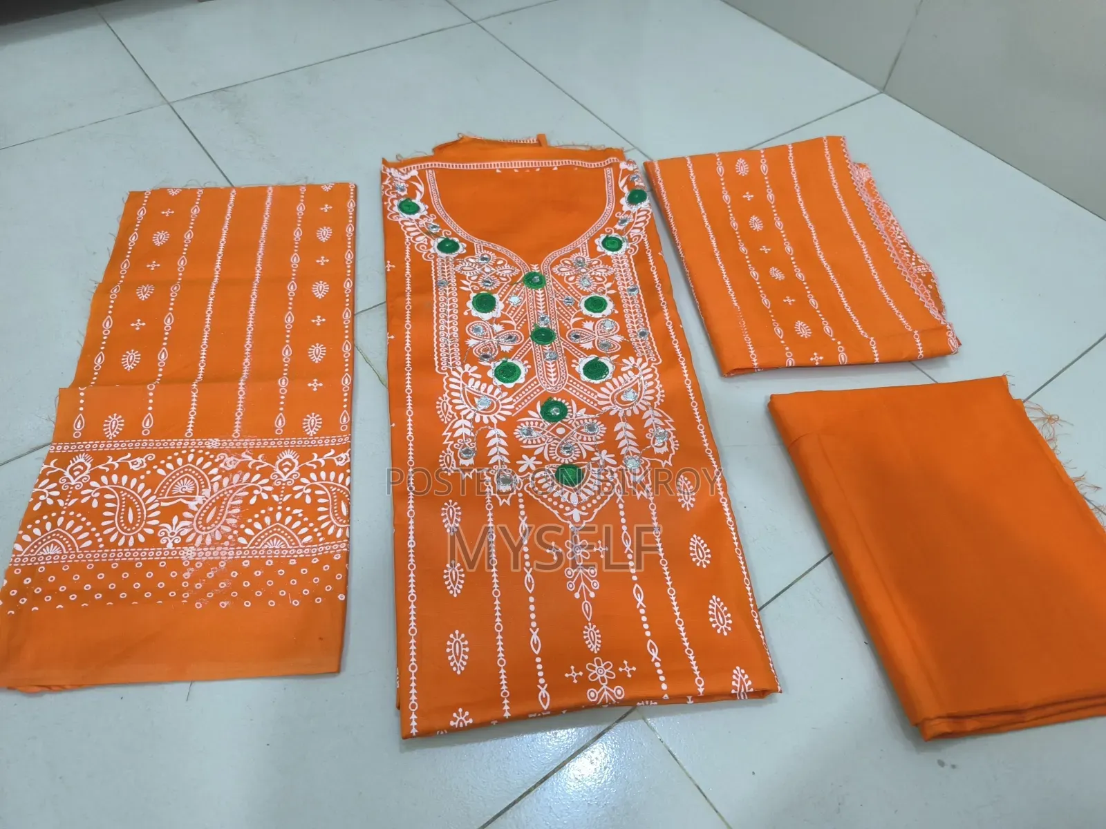 Unstitched Cotton 3-Piece