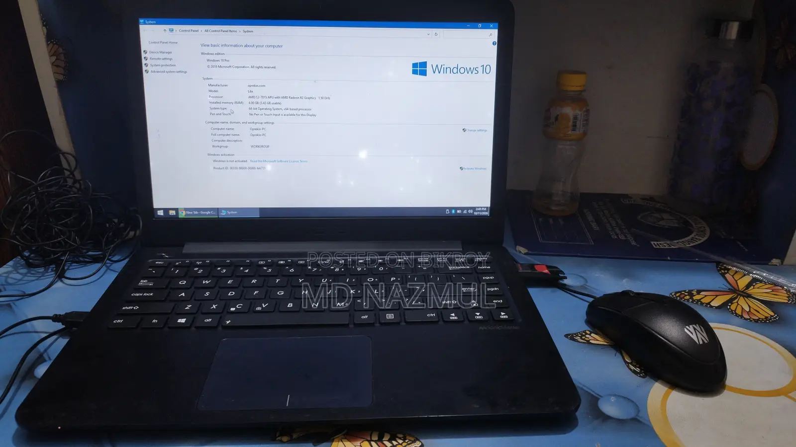 Laptop Asus 4GB AMD HDD 512GB