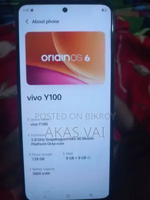 Vivo Y100 4G 128 GB Gray