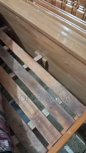 খাটি বিক্রি হবে সম্পূর্ণ বেশ পলিটি সেগুন কাঠের খাট