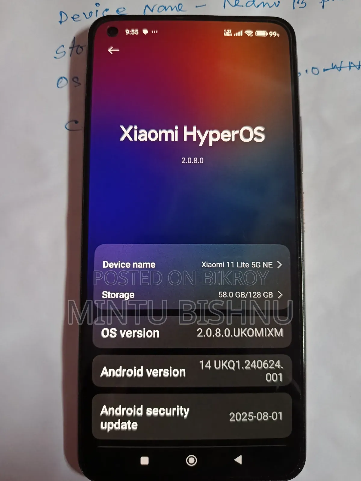 Xiaomi 11 Lite 5G NE 128 GB Pink