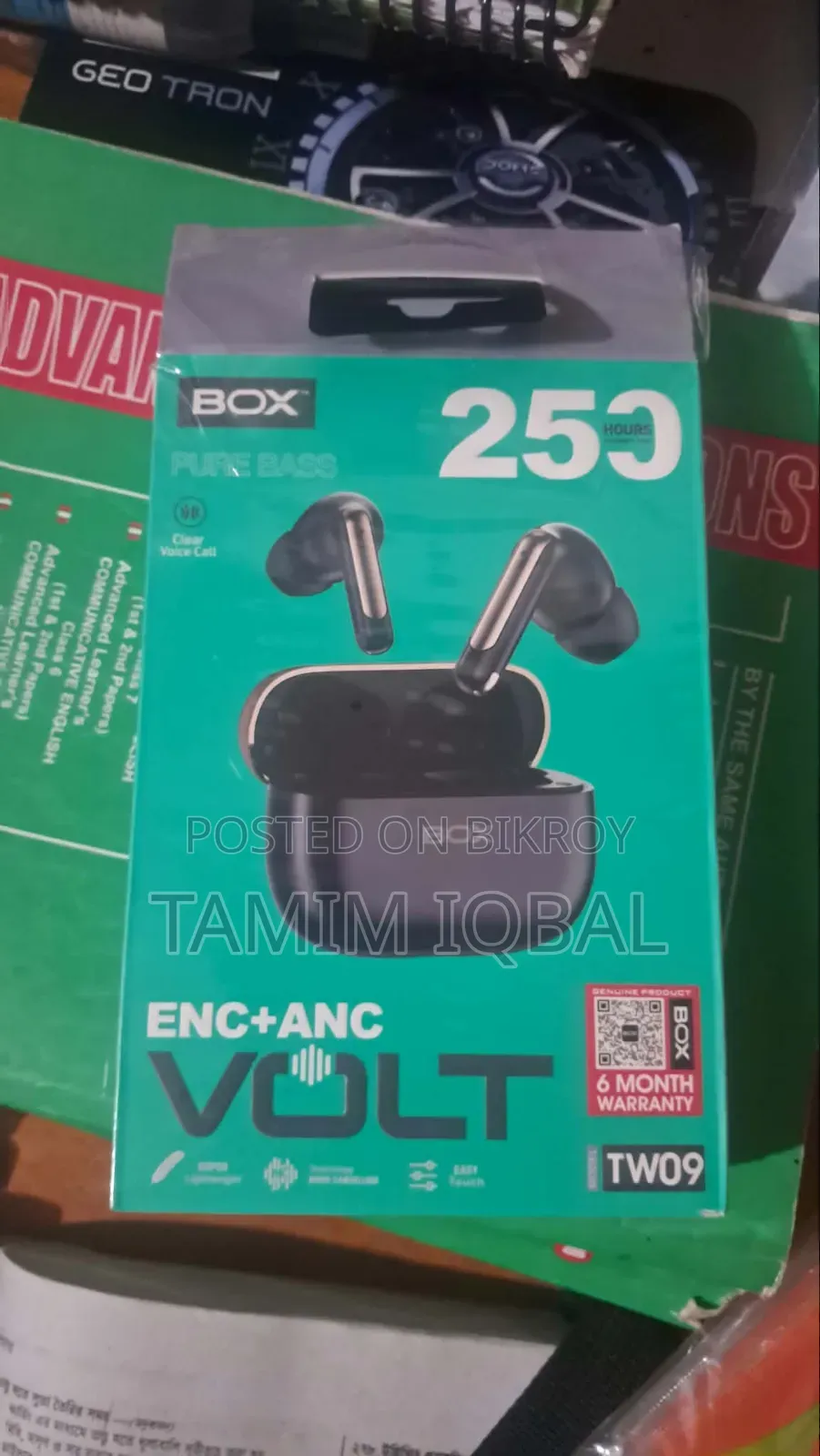 Brand New BOX VOLT TW09 Earbuds — Full Fresh Condition, No Used!