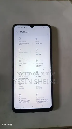 টেকনো স্পার্ক গো ৬৪ জিবি গ্রাফাইট