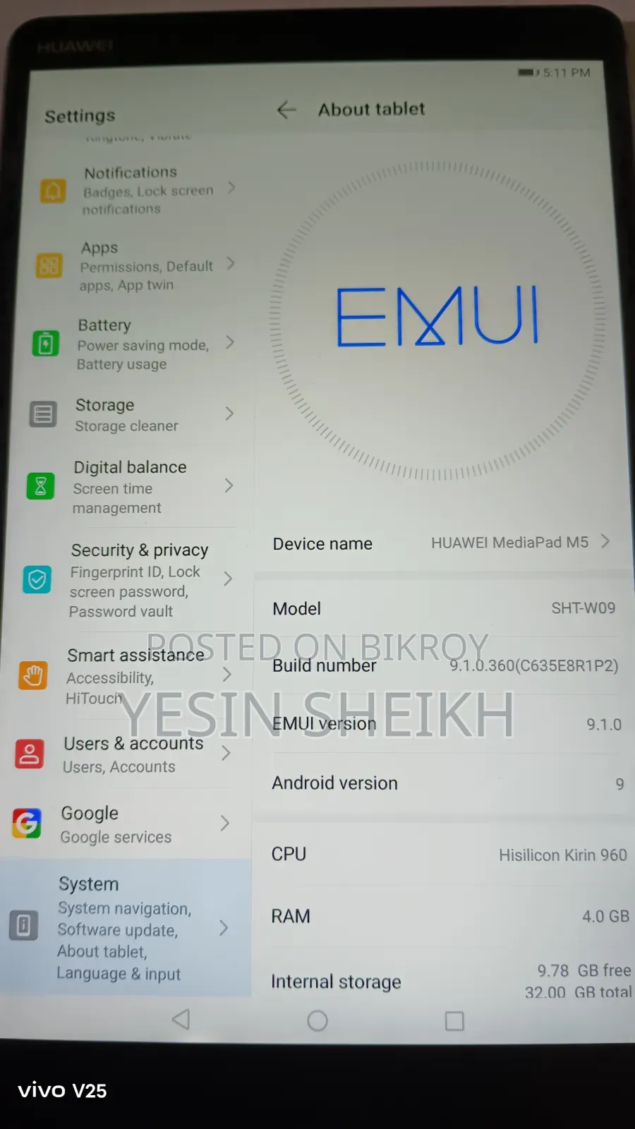 Huawei MateBook E BL-W09 64 GB Silver