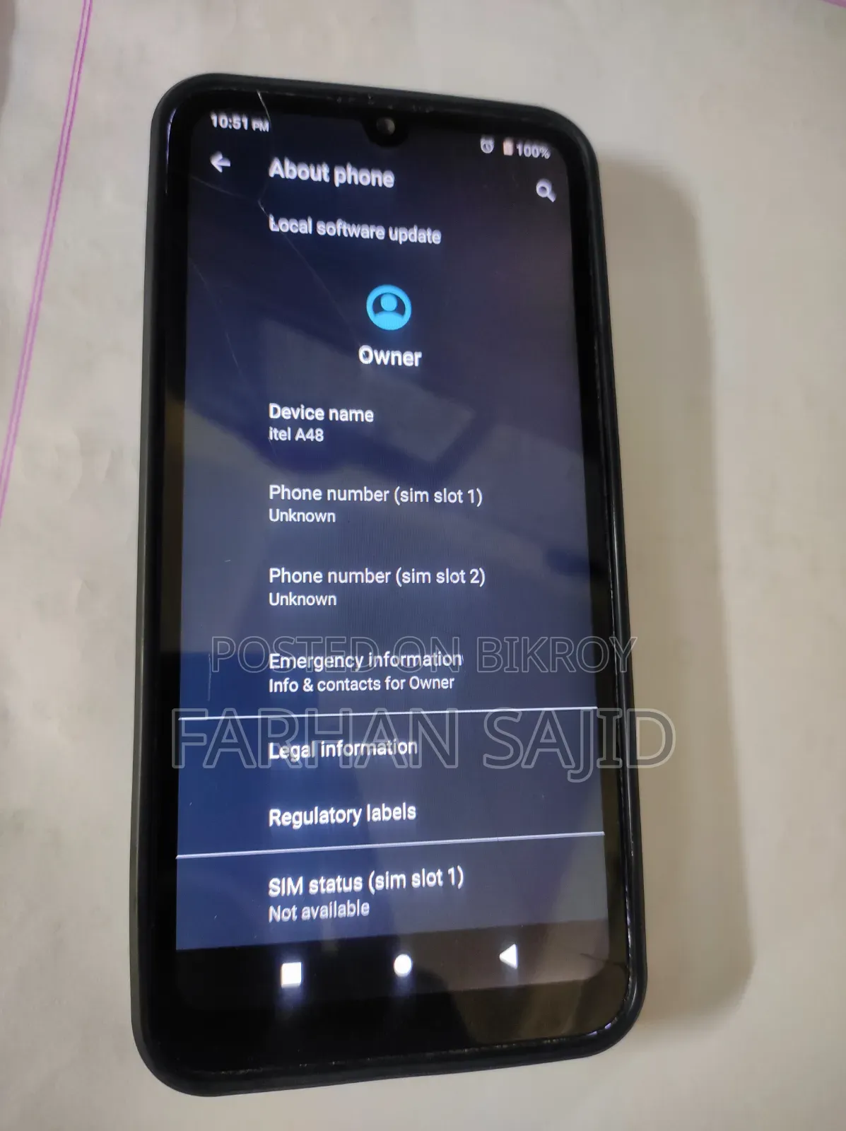 Itel A48 32 GB Blue