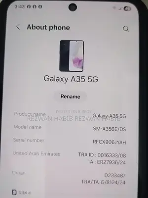 Samsung Galaxy A35 128 GB Blue