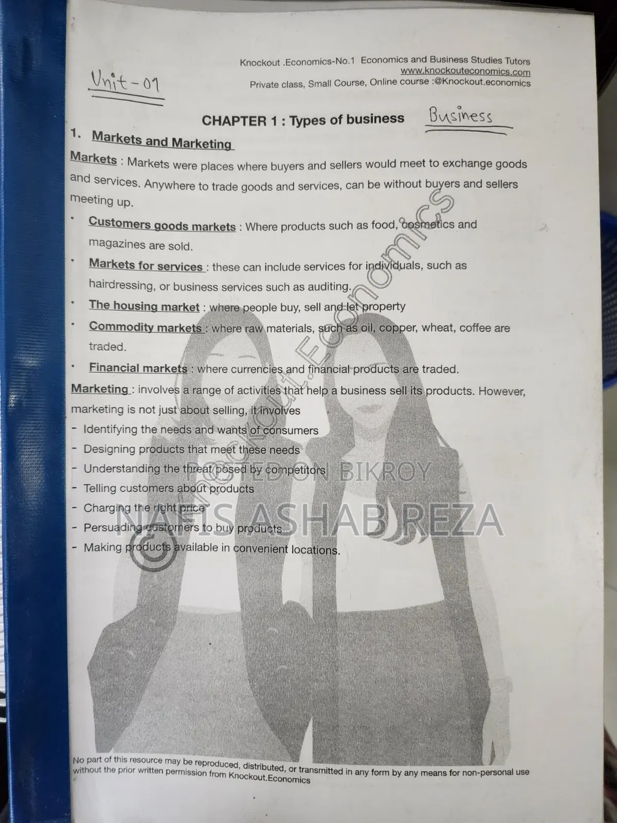 A Level Question Papers and Mark Schemes With Notes