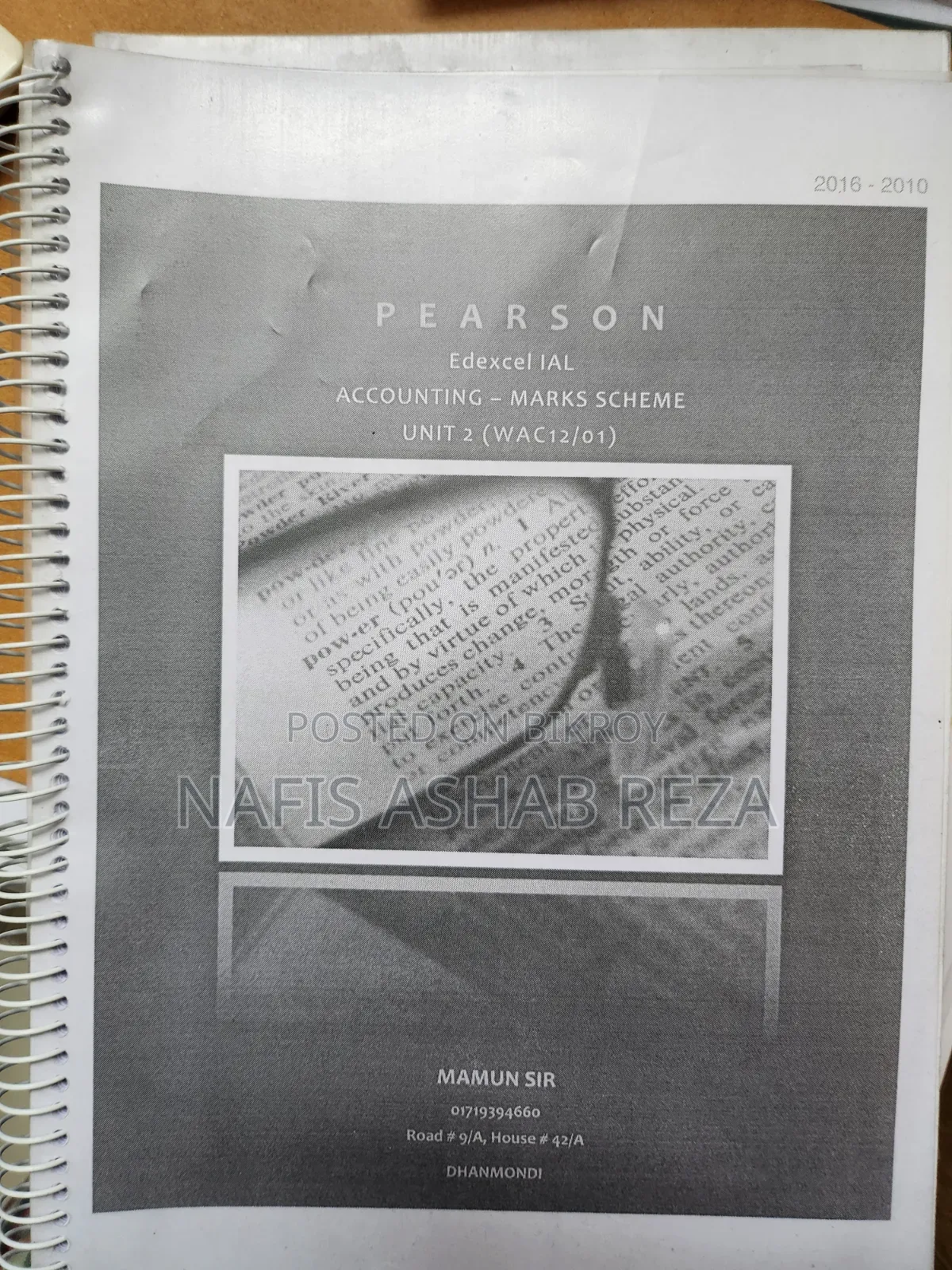 A Level Question Papers and Mark Schemes With Notes