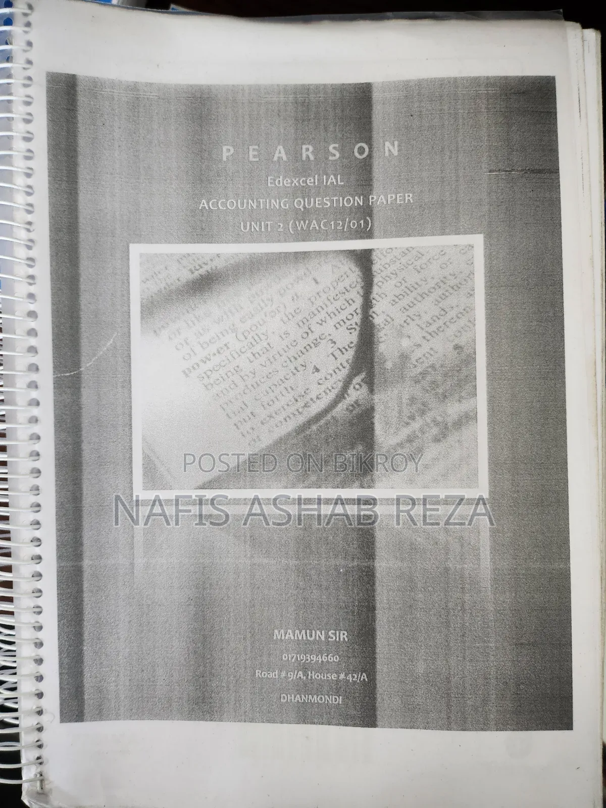 A Level Question Papers and Mark Schemes With Notes