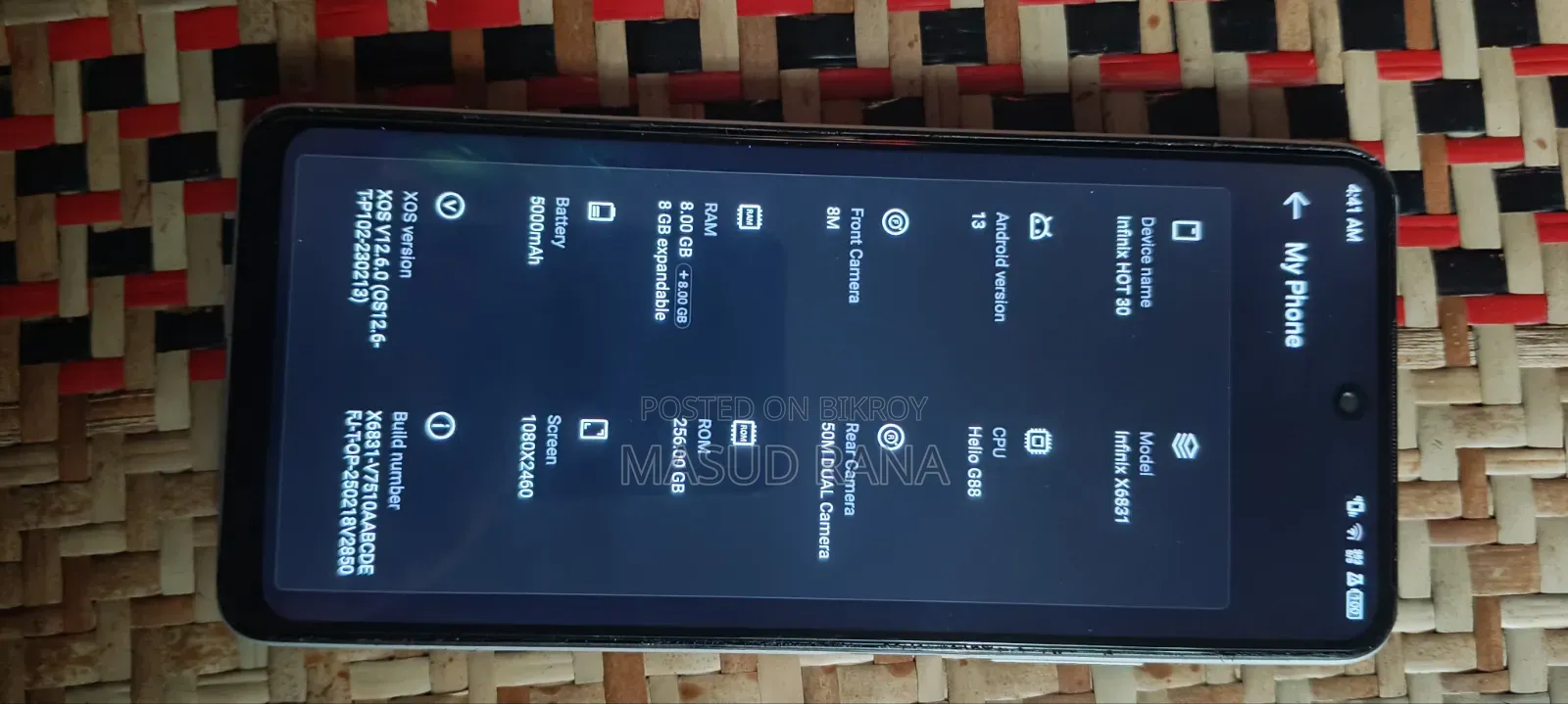 Infinix Hot 30 256 GB Orange