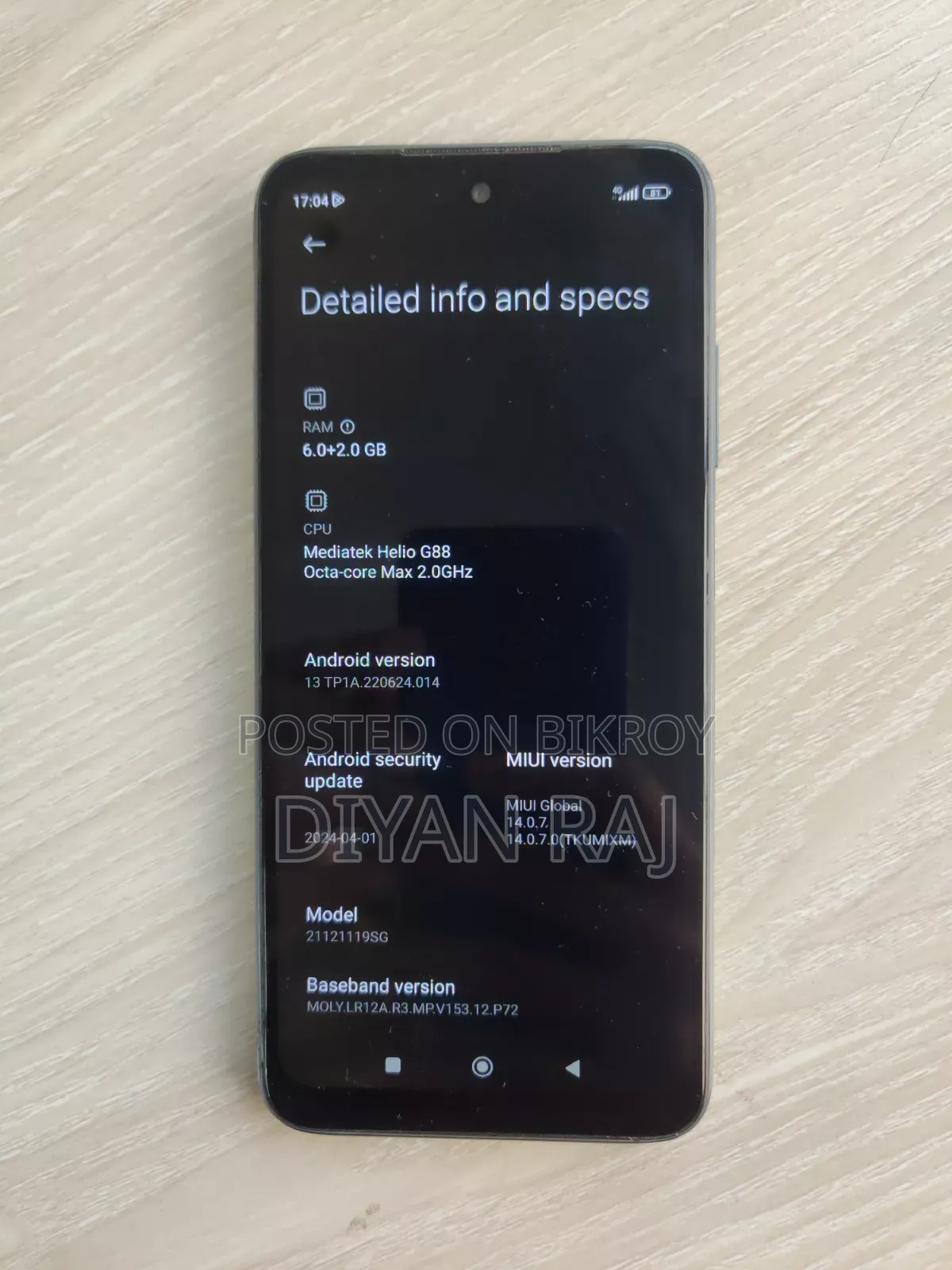 Xiaomi Redmi 10 128 GB Gray