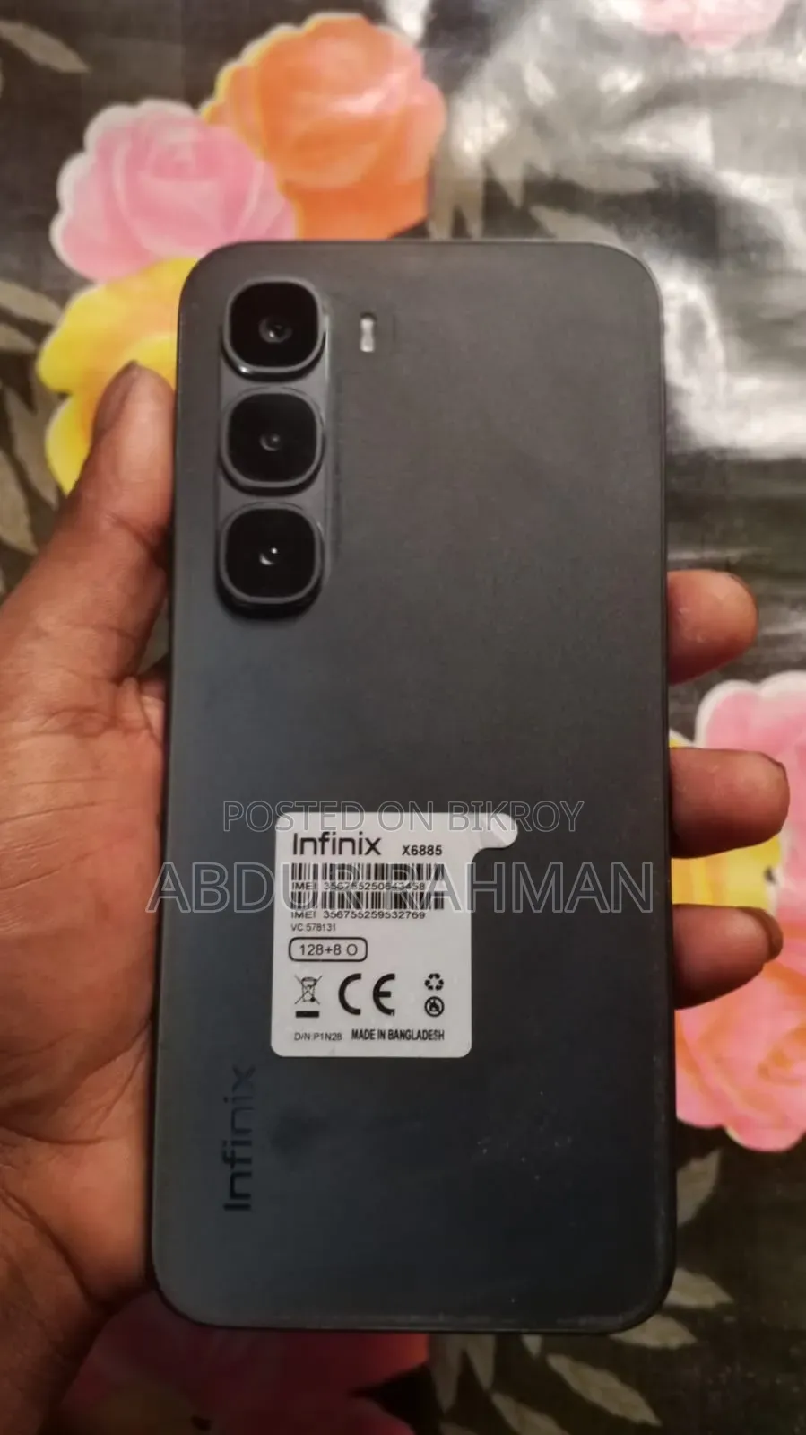 ইনফিনিক্স হট ৬০ প্রো ১২৮ জিবি ব্ল্যাক