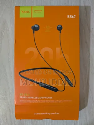 Hoco ES67 + Recrsi RE-NY030 (Neckband Combo) Full Fresh
